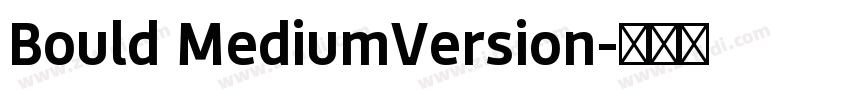 Bould MediumVersion字体转换